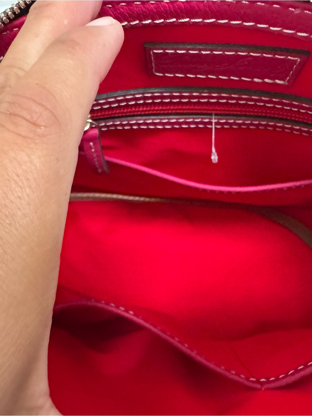 Dooney & Bourke Fuchsia Dome Satchel with Gold Plaque Lmted Edition Certificate - Picture 7 of 13